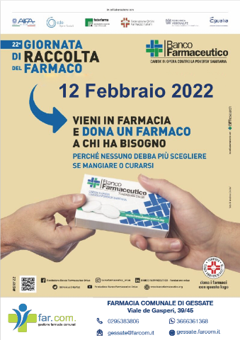 Banco Farmaceutico 8 - 14 Febbraio 2022