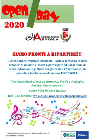 Open day  Associazione Musicale Harmonia 