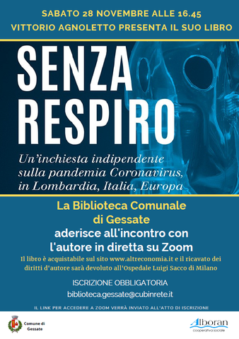 Presentazione del libro "Senza respiro" di Vittorio Agnoletto