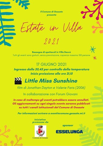 Estate in Villa | CINEMA  "Little Miss Sunshine"