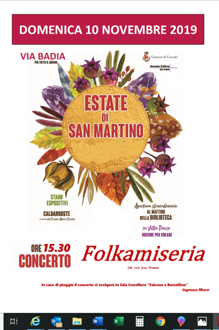 Festa d'autunno - Estate di S. Martino