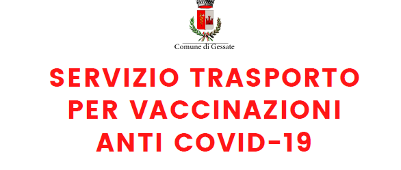 Servizio trasporto per vaccinazioni anti covid-19